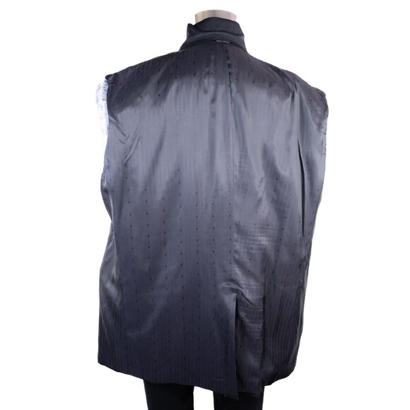 JOSEPH & FEISS mens Solid Gray Wool Blend sport coat suit jacket blazer 48L - Picture 12 of 13